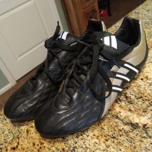 Rare Adidas Leira 2 TRX FG 519371 Gunmetal Brown Black Soccer Shoes Mens Sz 10.5